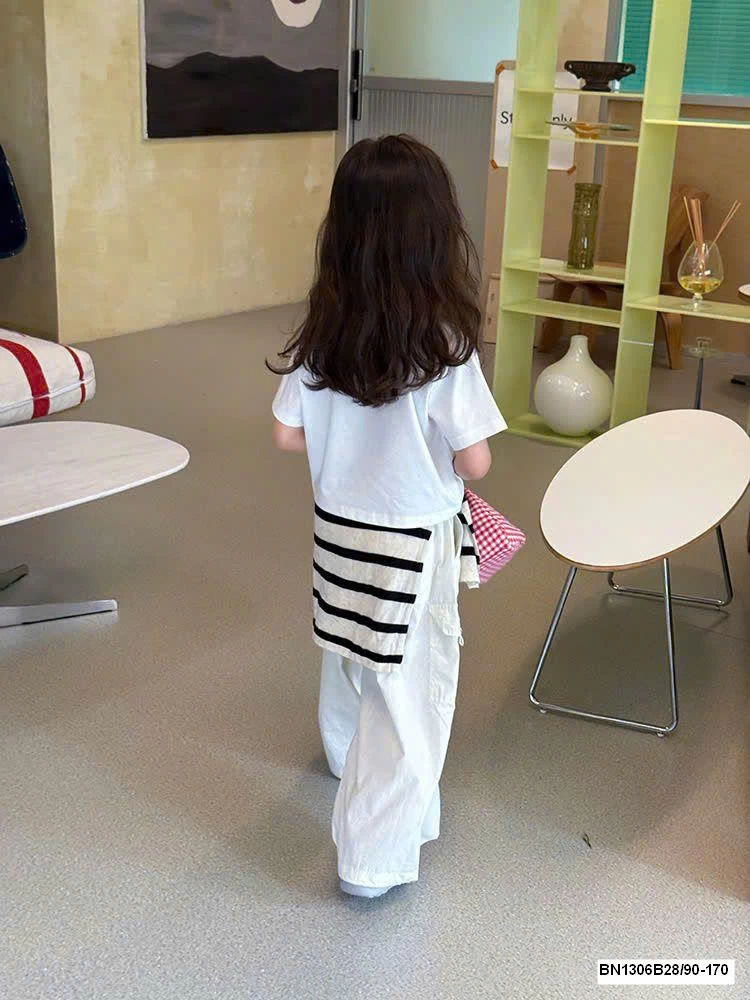 ÁO THUN NGẮN TAY AMBB BÉ GÁI 25D166