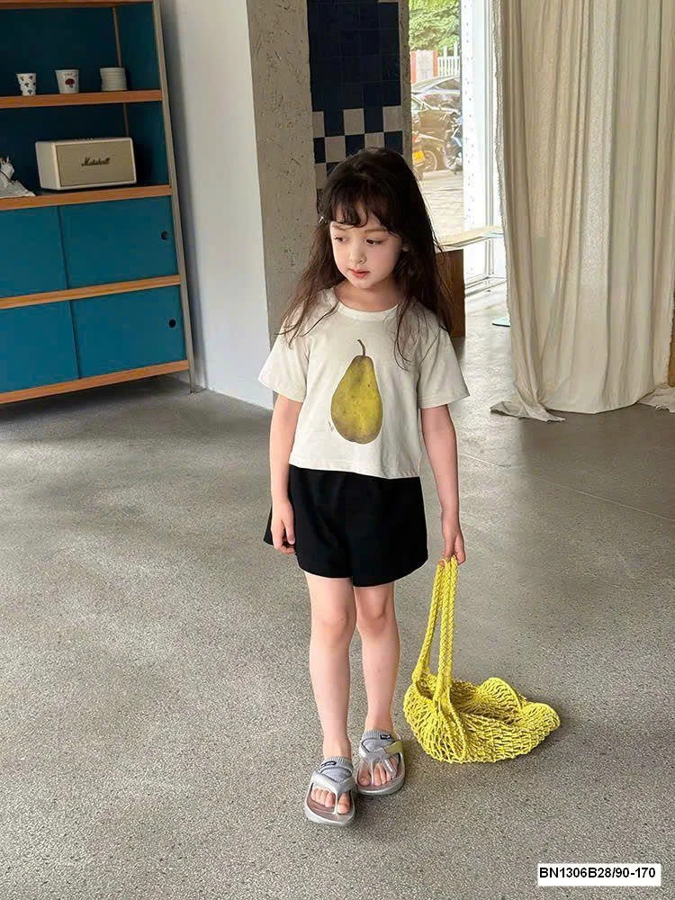 ÁO THUN NGẮN TAY AMBB BÉ GÁI 25D166