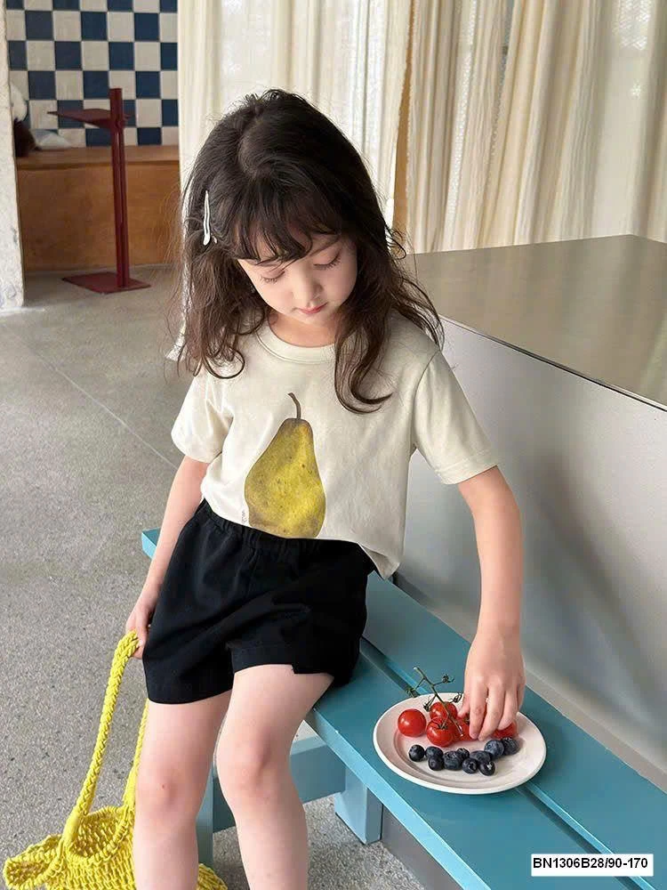 ÁO THUN NGẮN TAY AMBB BÉ GÁI 25D166