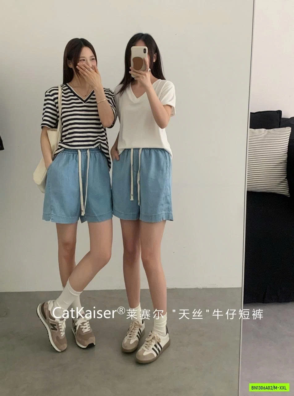SHORT JEANS CẠP CHUN CatKaiser