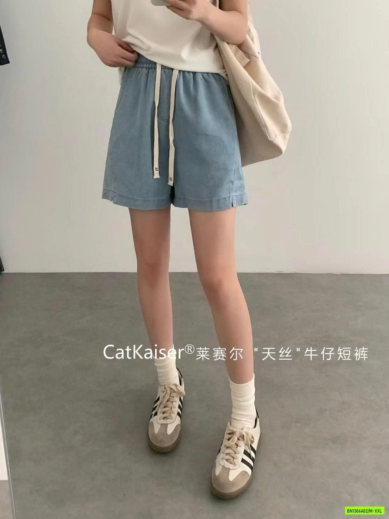 SHORT JEANS CẠP CHUN CatKaiser