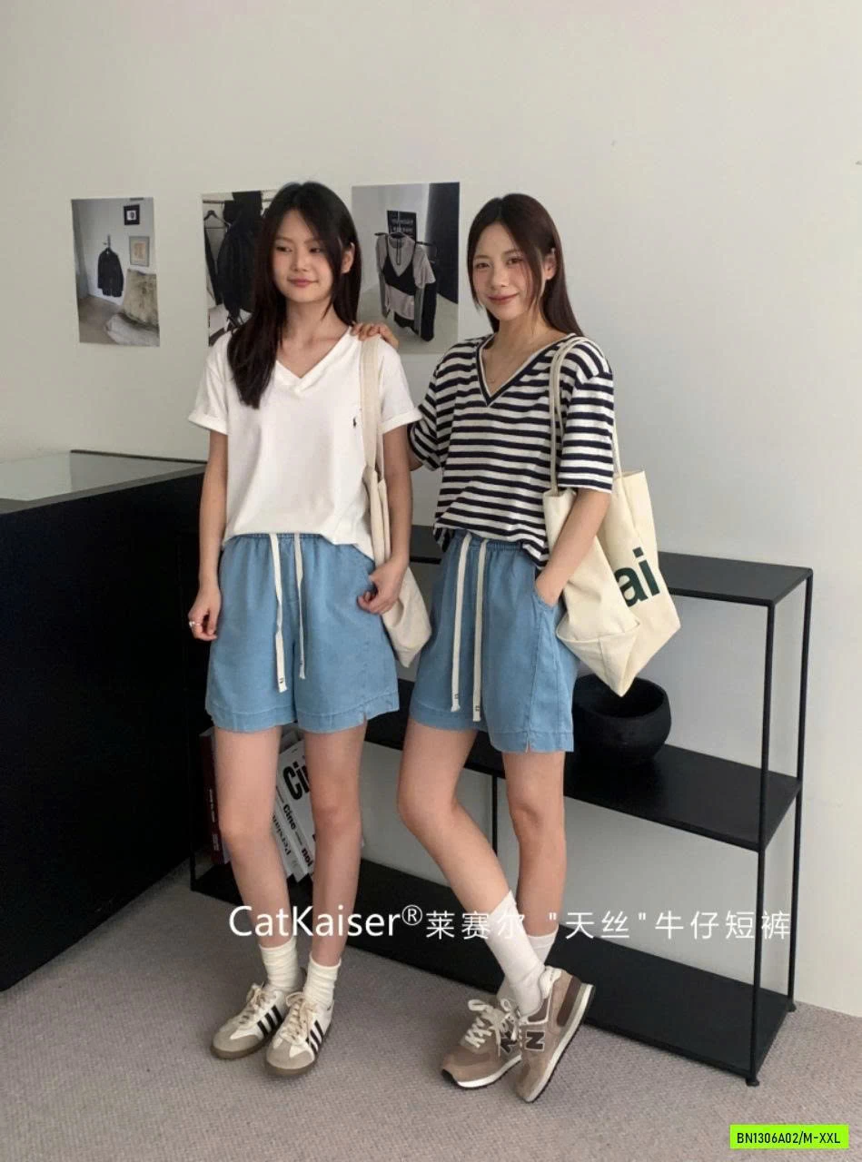 SHORT JEANS CẠP CHUN CatKaiser