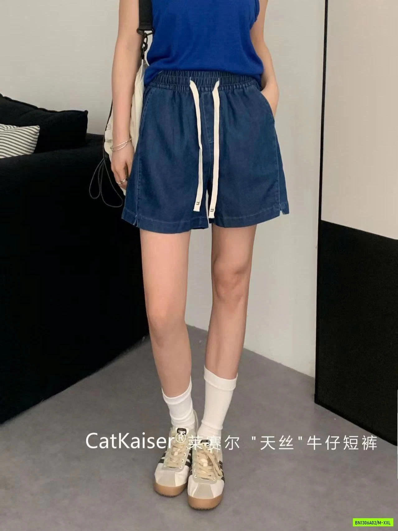 SHORT JEANS CẠP CHUN CatKaiser
