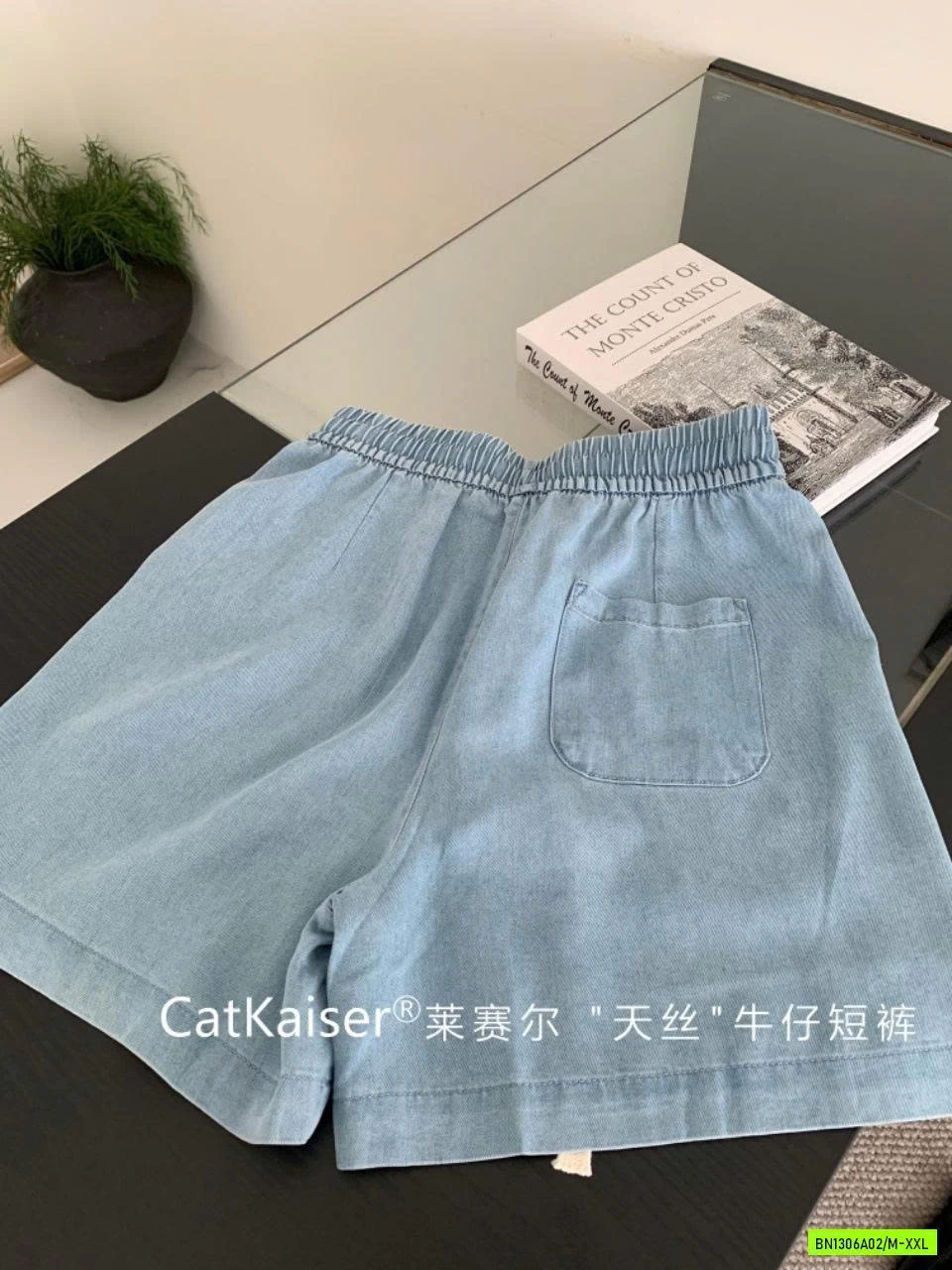 SHORT JEANS CẠP CHUN CatKaiser