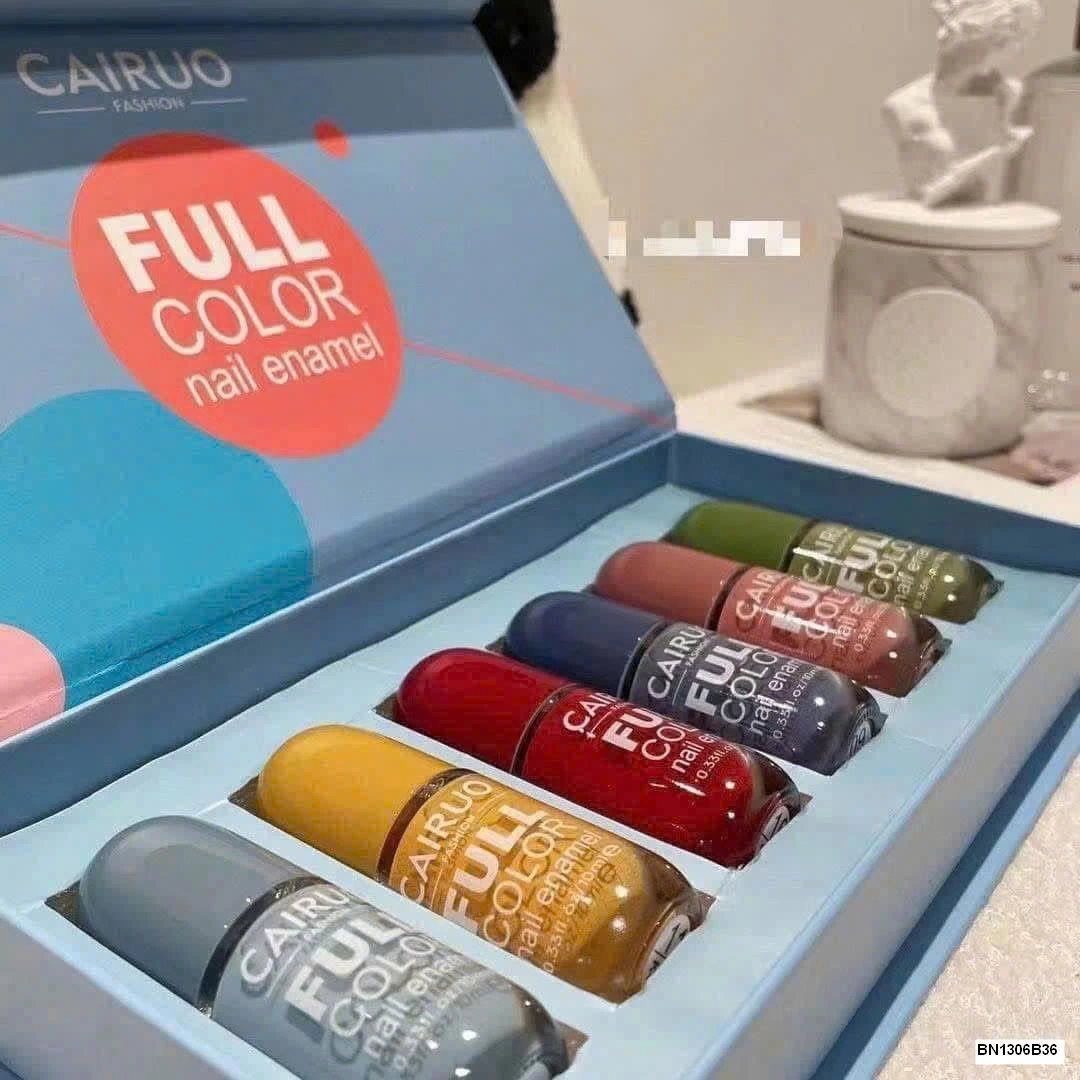 SÉT 6 LỌ SƠN MÓNG TAY CAIRUO NEW COLOR