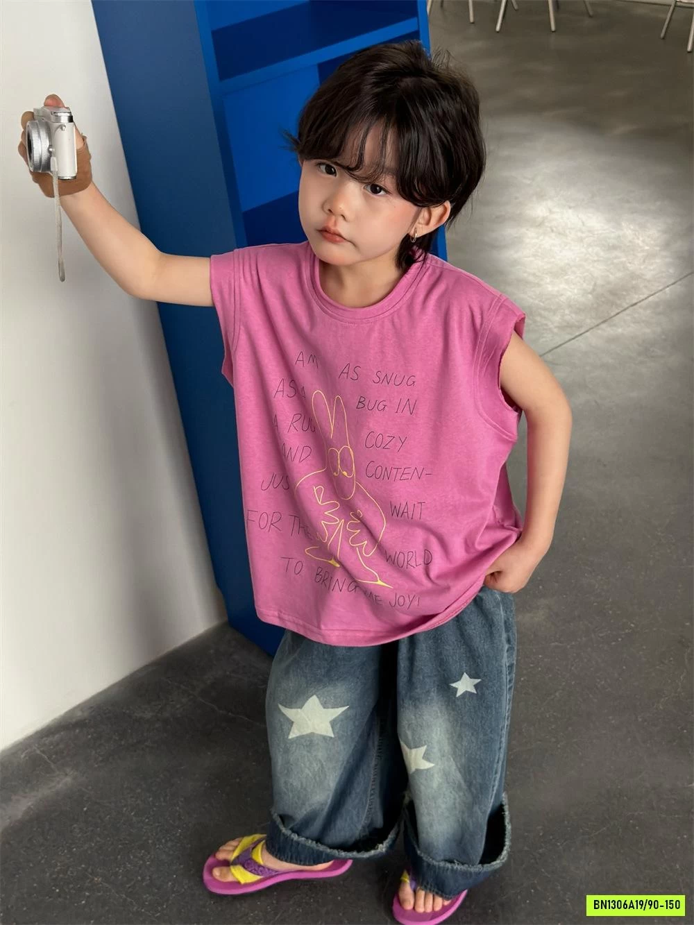 TANKTOP HỒNG IN CHỮ BT
