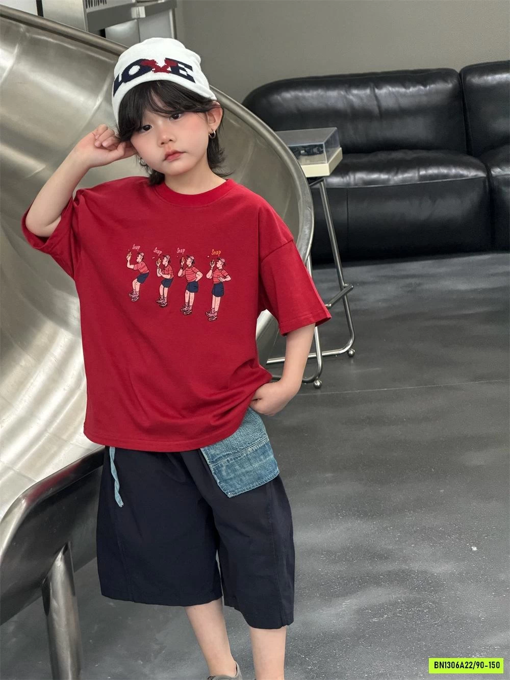 ÁO THUN ĐỎ MIX SHORT ĐEN