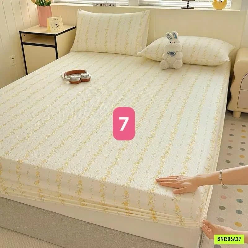 SET GA GIƯỜNG VÀ 2 VỎ GỐI COTTON HÀN