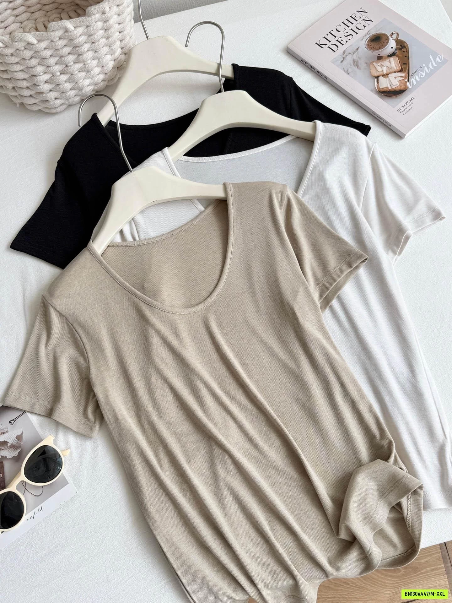 ÁO THUN COTTON CỔ TRÒN