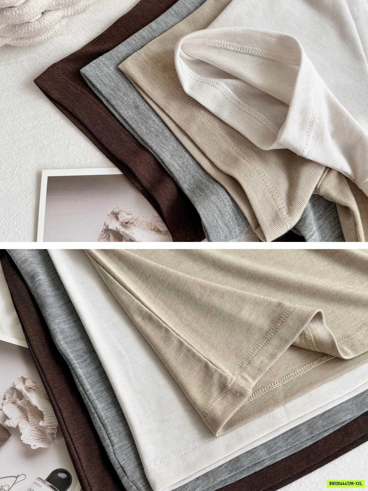 ÁO THUN COTTON CỔ TRÒN