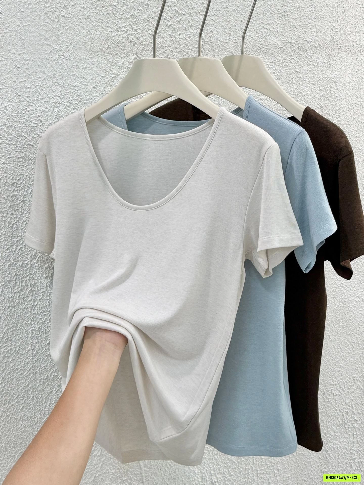 ÁO THUN COTTON CỔ TRÒN