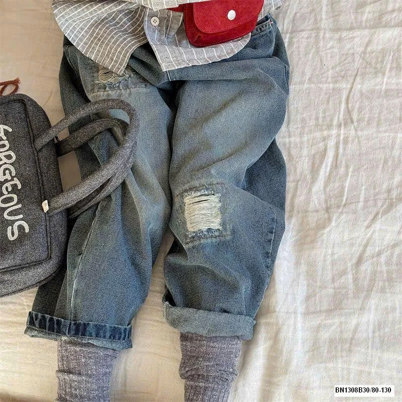 QUẦN JEAN RÁCH CẠP CHUN ADBA.BY