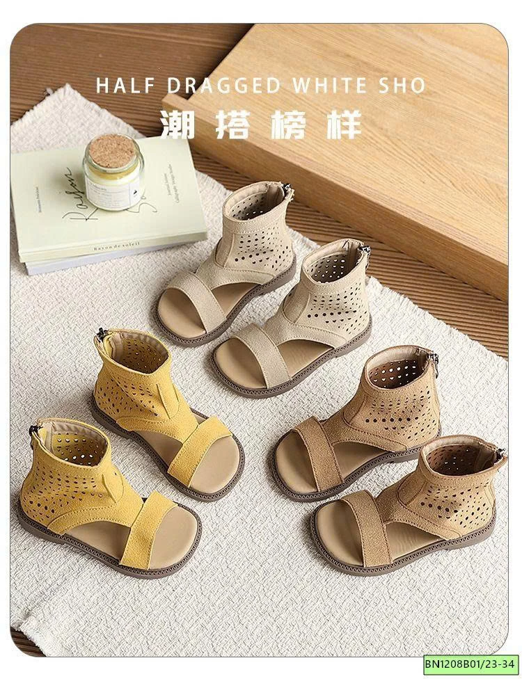 SANDAL DA LỘN CAO CỔ