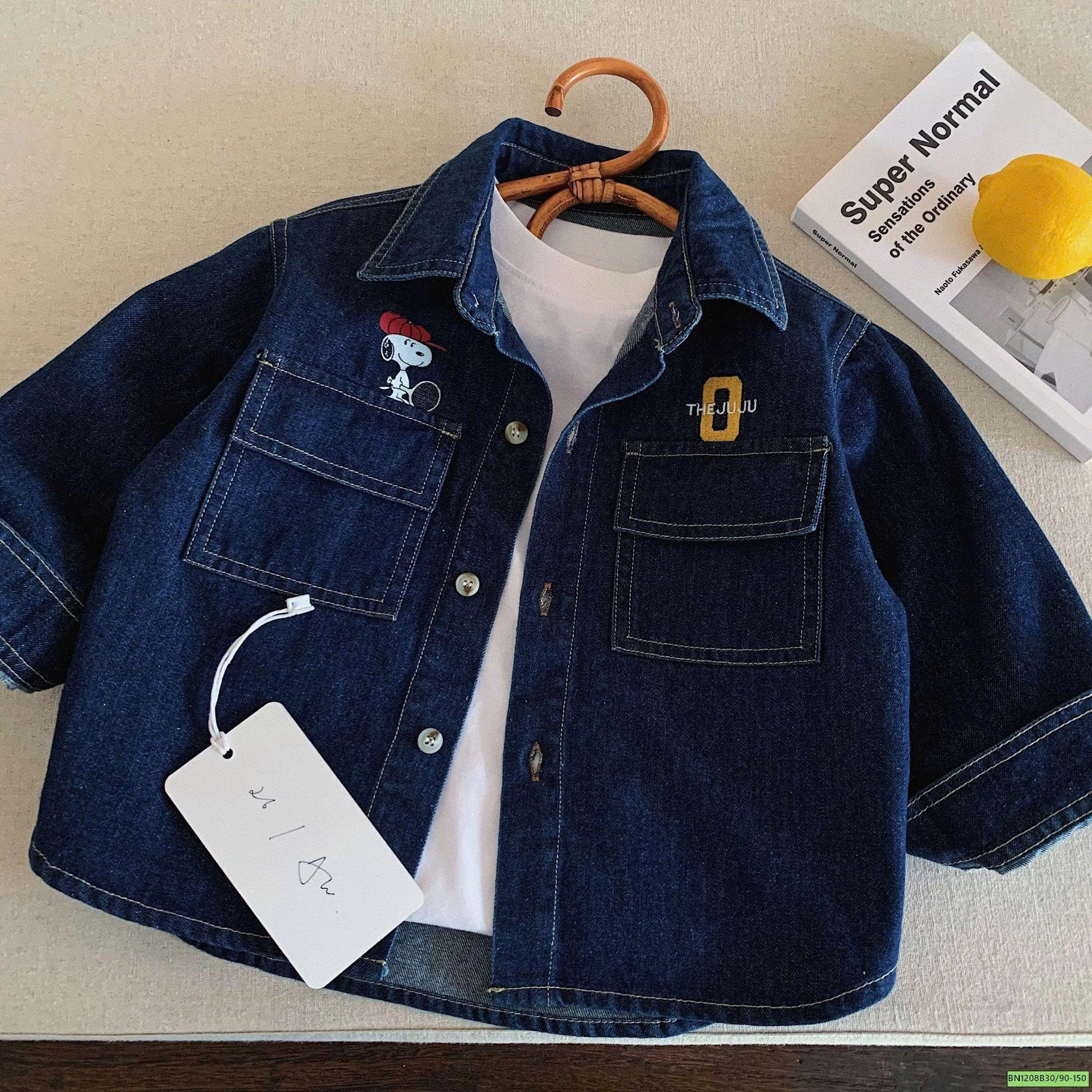 ÁO KHOÁC DENIM IN CÚN