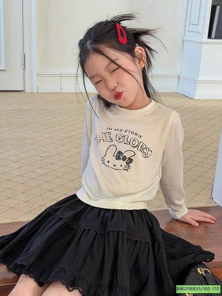 ÁO THUN DÀI TAY KITTY AMBB 26A073