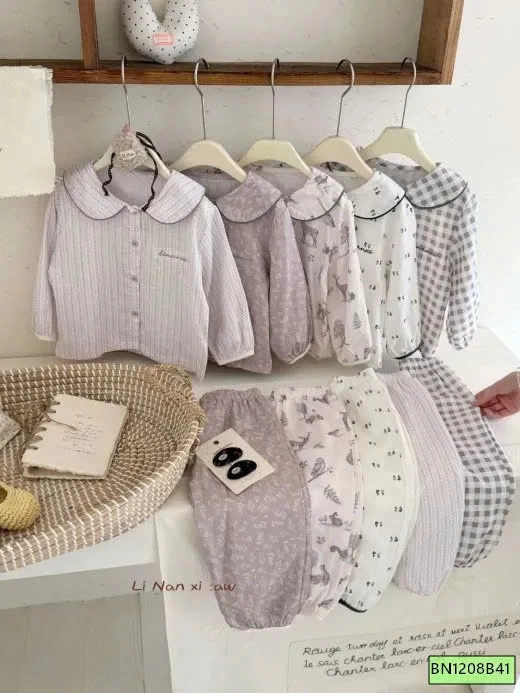 BỘ NGỦ SỢI COTTON XUẤT HÀN LINANXI