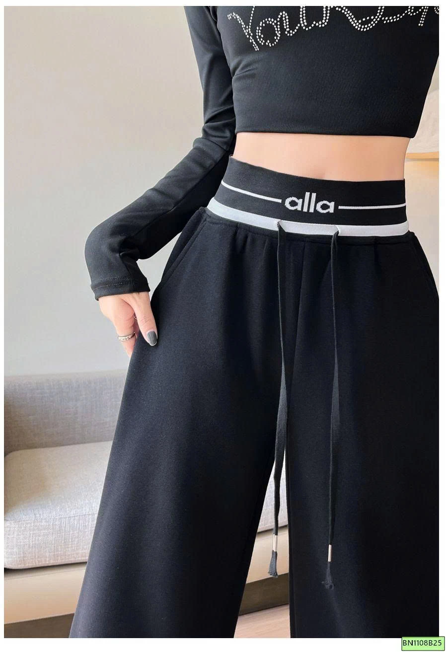 QUẦN SUÔNG COTTON CẠP CAO