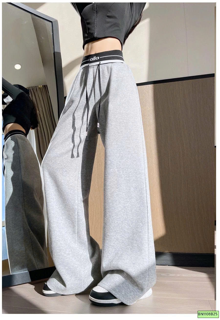 QUẦN SUÔNG COTTON CẠP CAO
