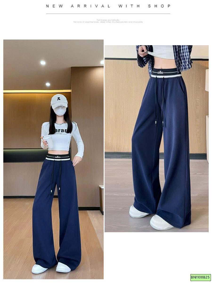 QUẦN SUÔNG COTTON CẠP CAO