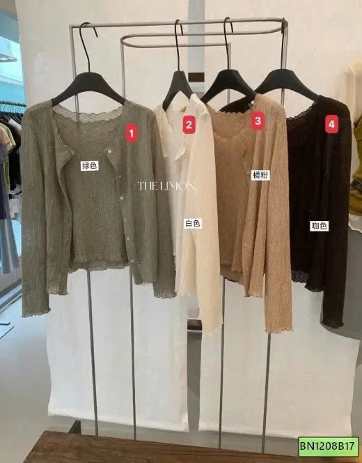 SET ÁO SỢI LƯỚI MỎNG 2 MÓN