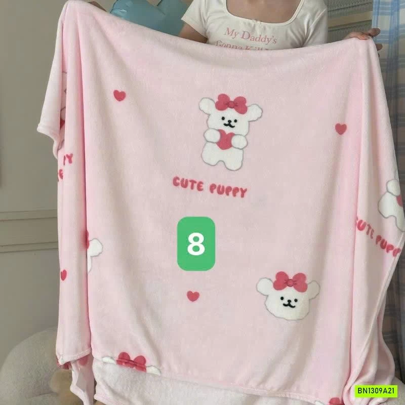 CHĂN BĂNG LÔNG IN HÌNH DỄ THƯƠNG