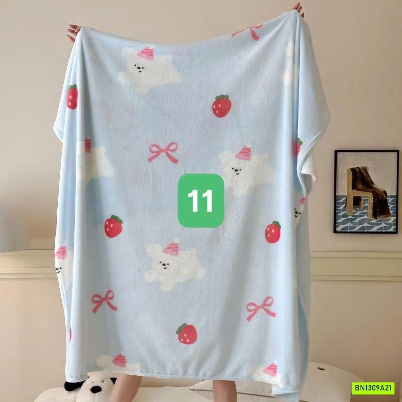 CHĂN BĂNG LÔNG IN HÌNH DỄ THƯƠNG