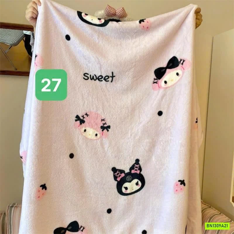 CHĂN BĂNG LÔNG IN HÌNH DỄ THƯƠNG