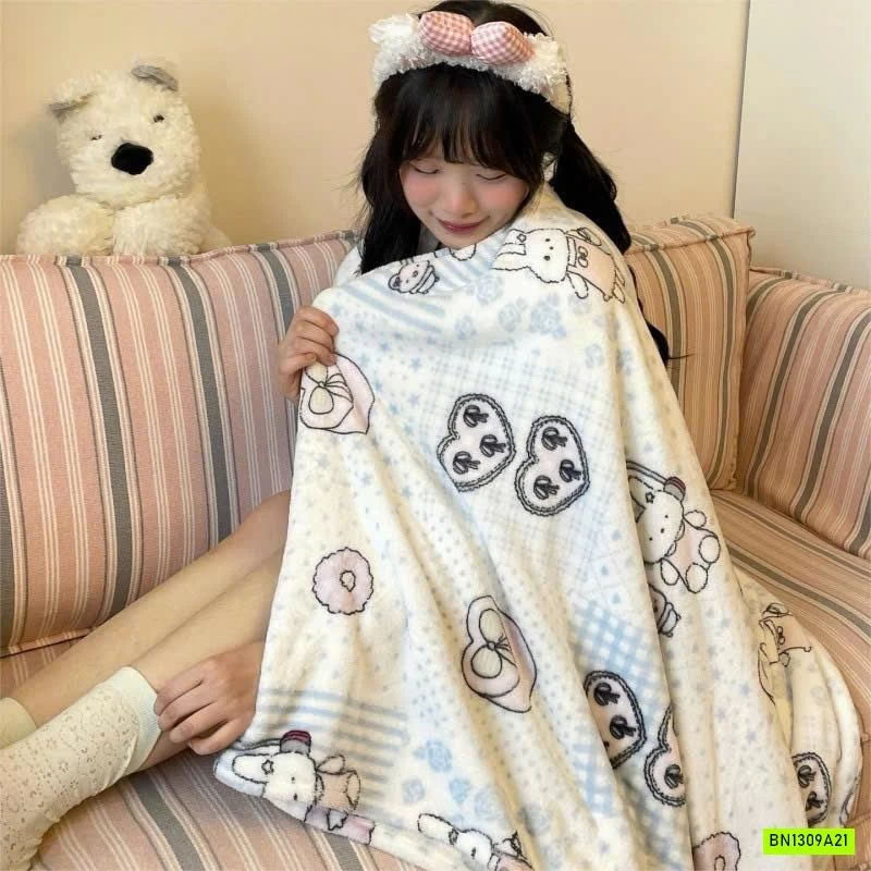 CHĂN BĂNG LÔNG IN HÌNH DỄ THƯƠNG