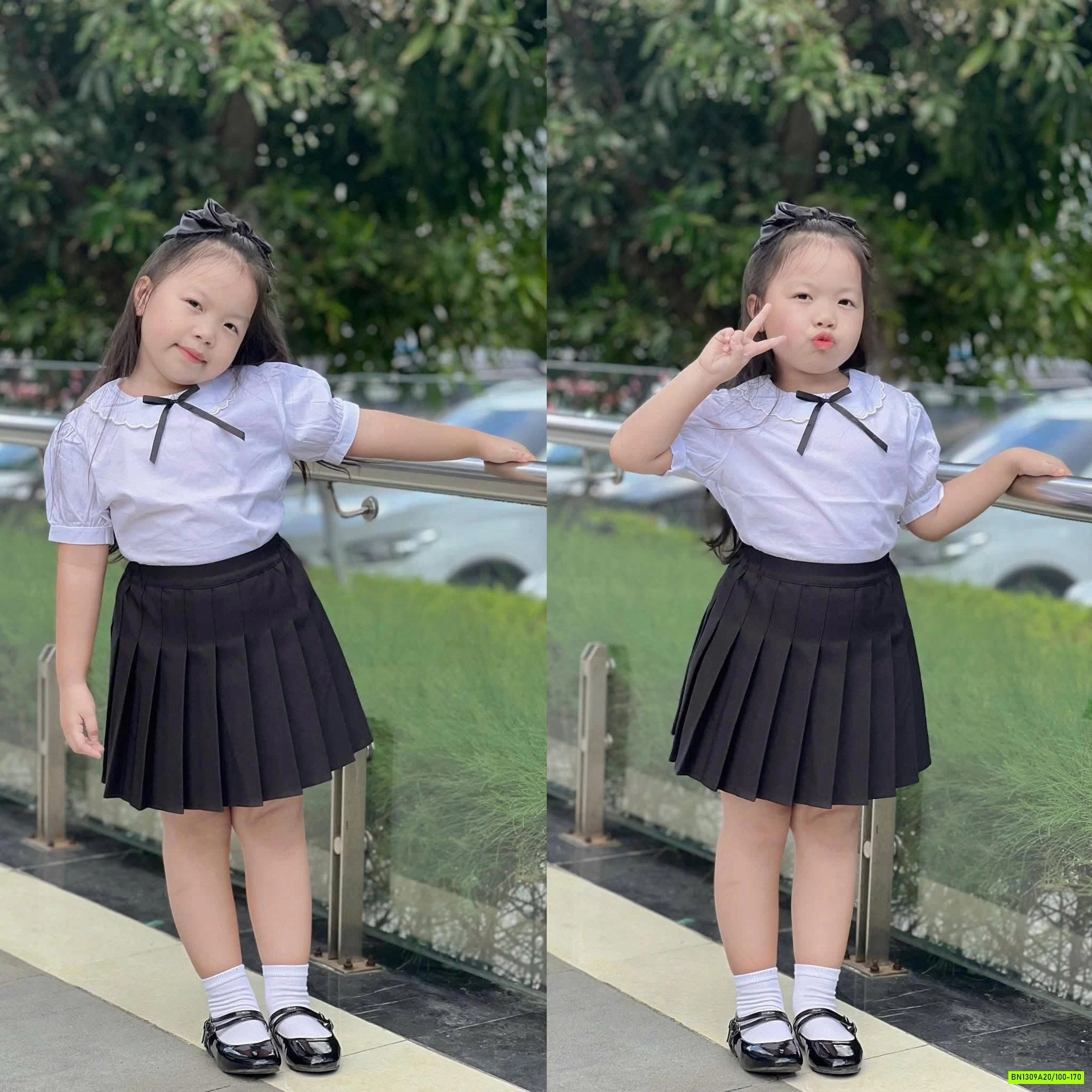 CHÂN VÁY XẾP LY NỮ SINH