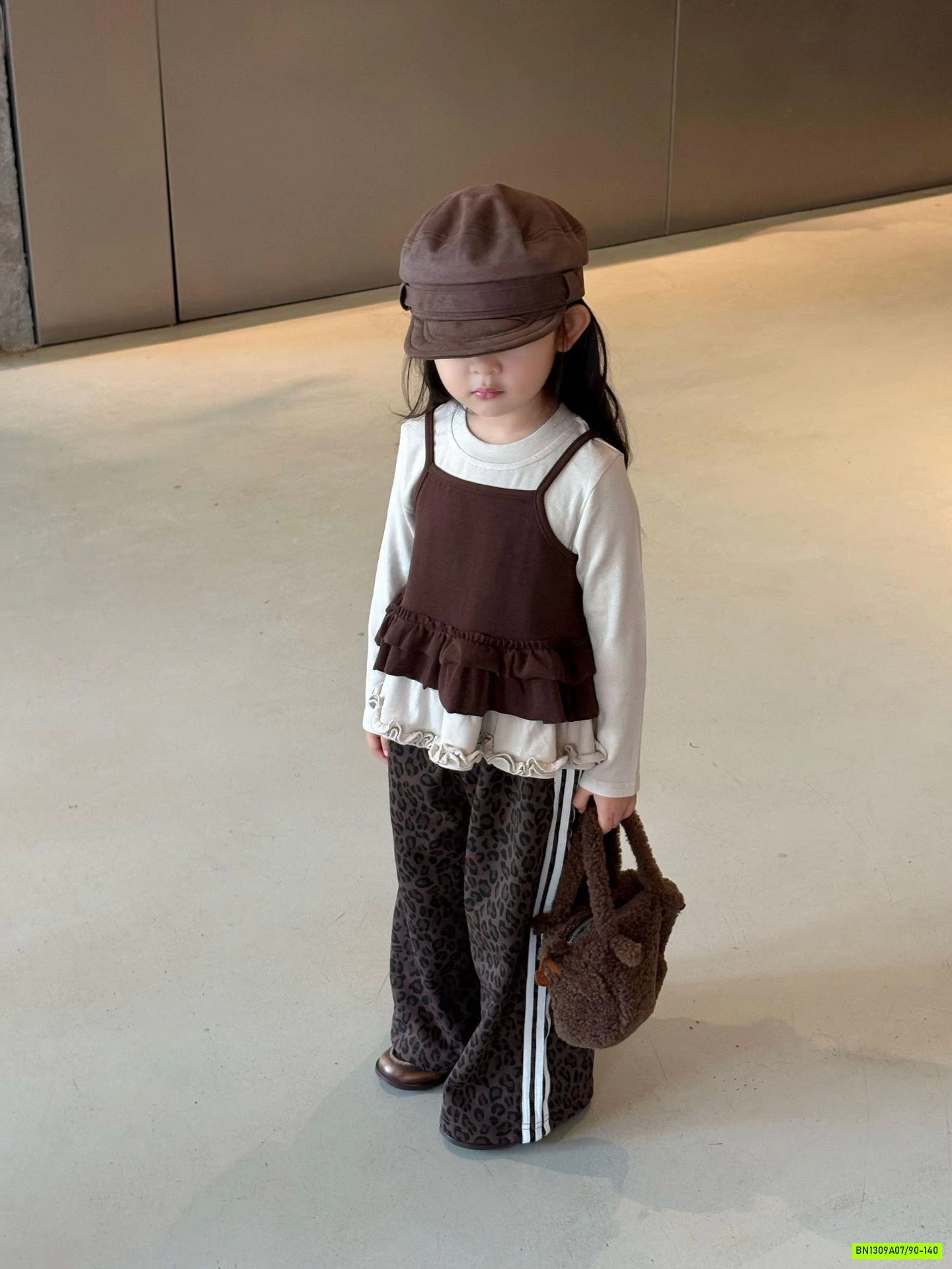 ÁO BÈO NÂU GIẢ 2 LỚP MIX QUẦN SUÔNG