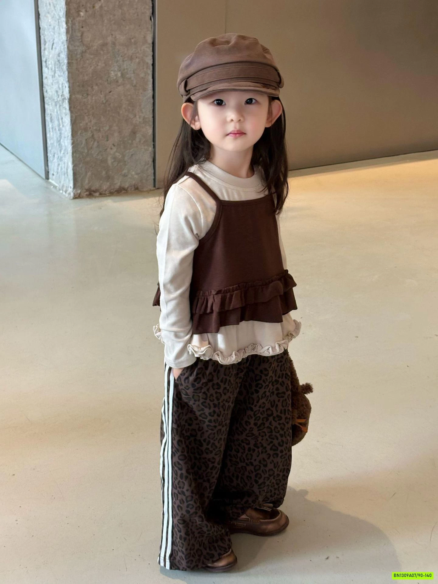 ÁO BÈO NÂU GIẢ 2 LỚP MIX QUẦN SUÔNG