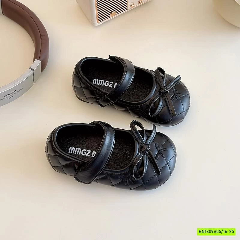 GIÀY BÚP BÊ TRẦN TRÁM THÊU NƠ NHÍ