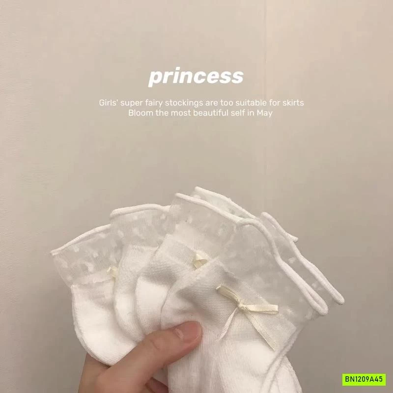 SÉT 5Đ TẤT PHỐI REN TIỂU THƯ