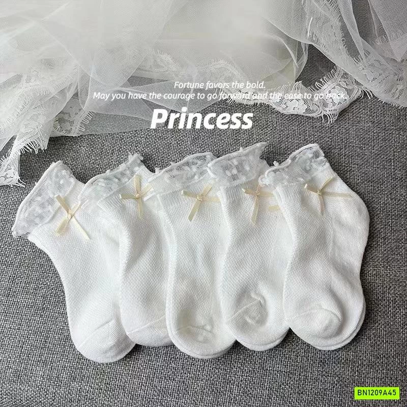 SÉT 5Đ TẤT PHỐI REN TIỂU THƯ