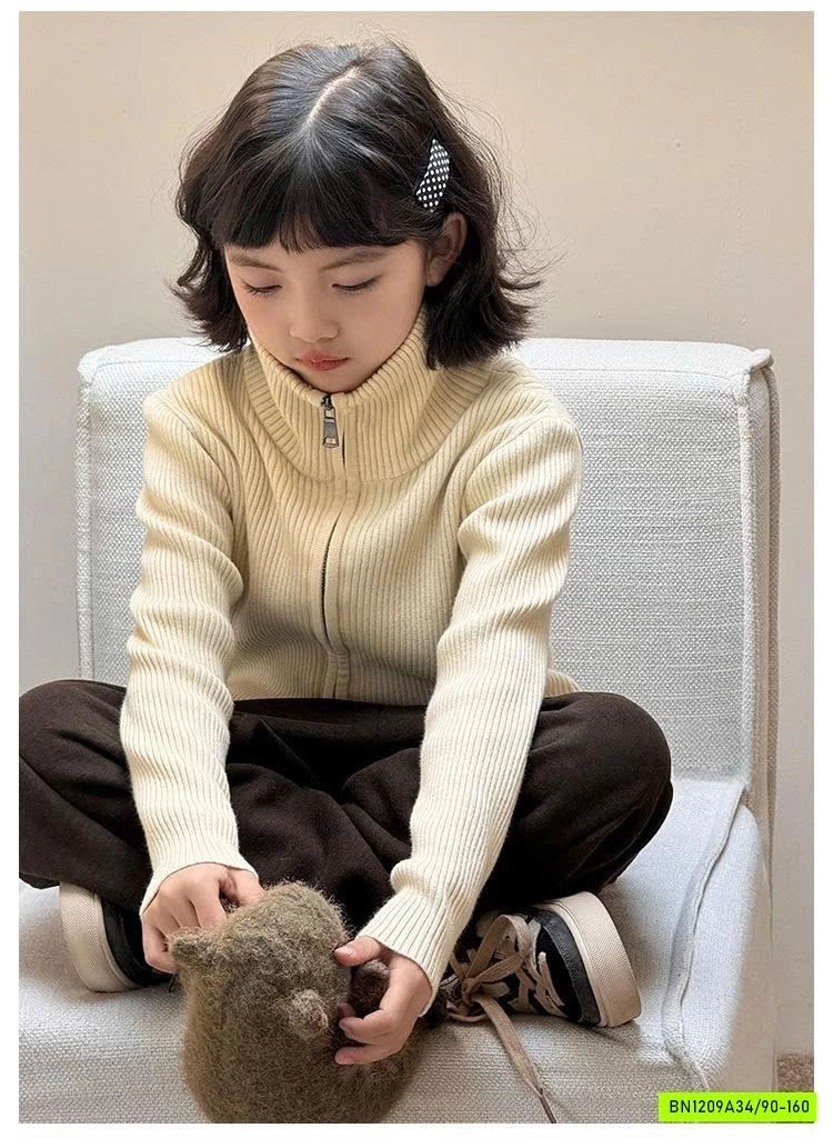 KHOÁC LEN KHÓA KÉO 2 CHIỀU CAO CỔ