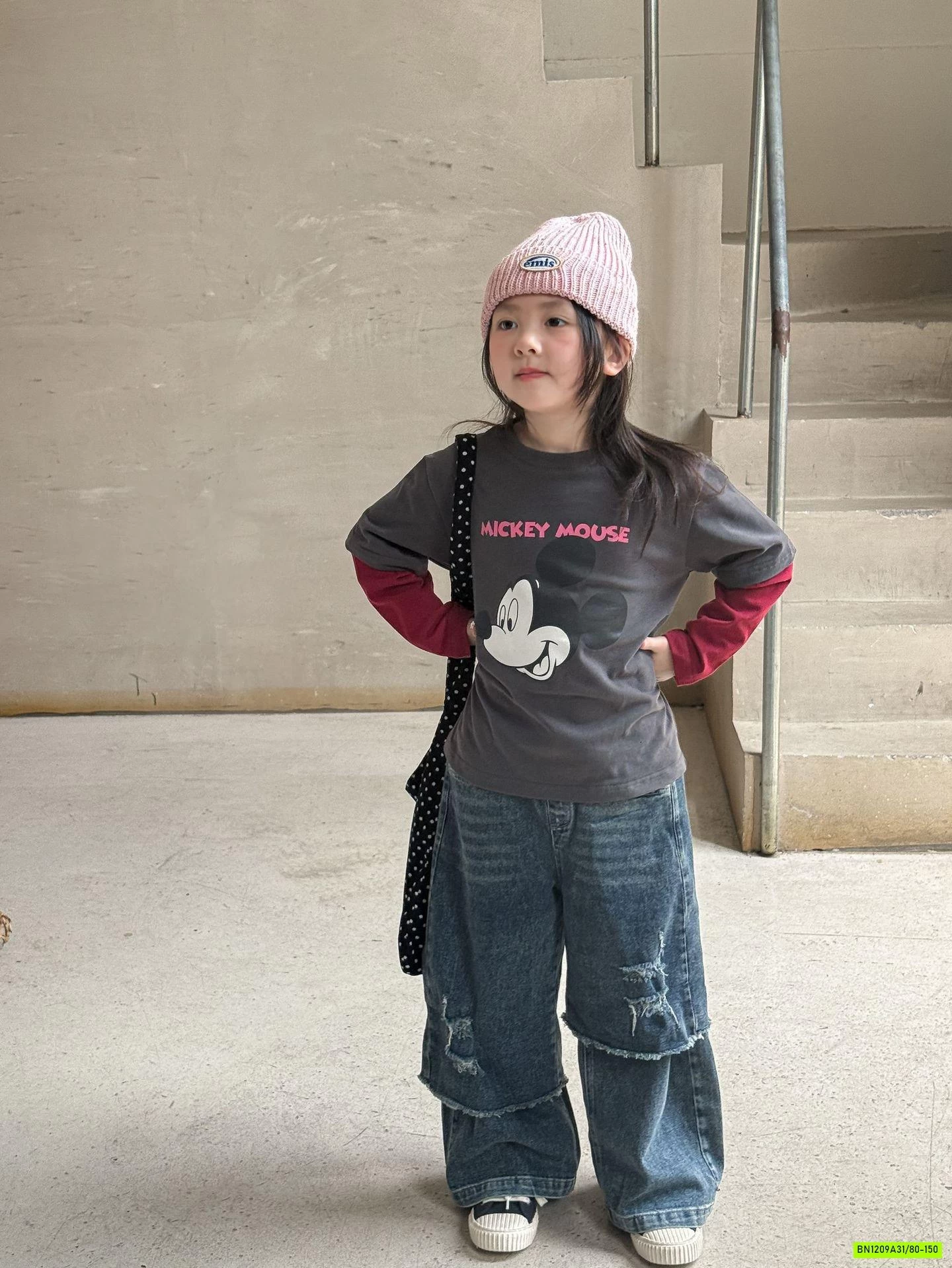 ÁO THUN KITTY GIẢ 2 LỚP