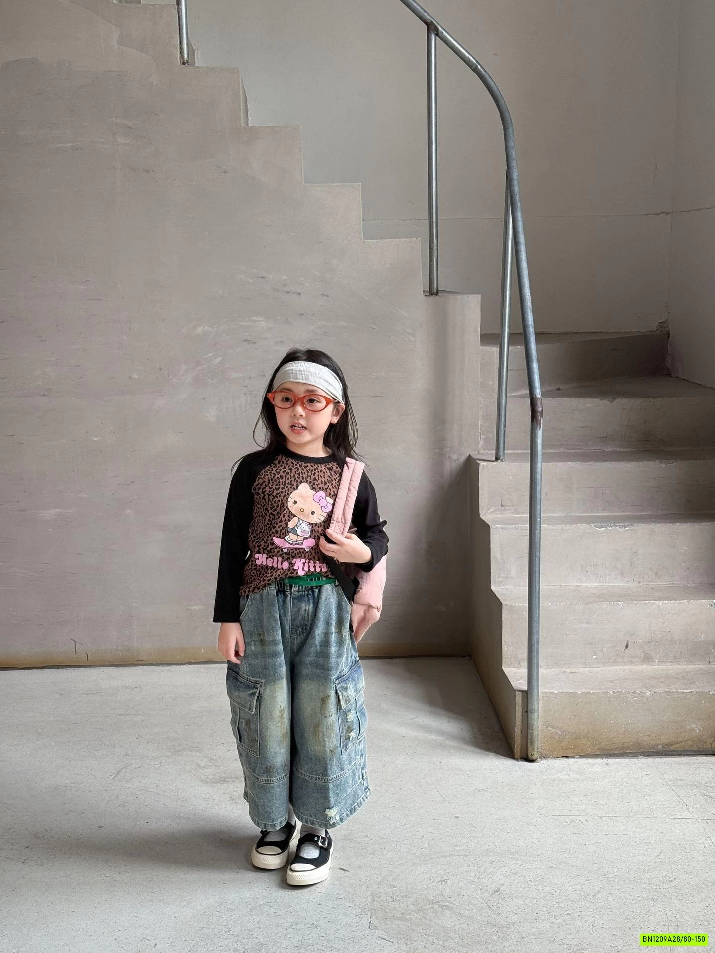 ÁO BEO MIX JEANS ỐNG RỘNG