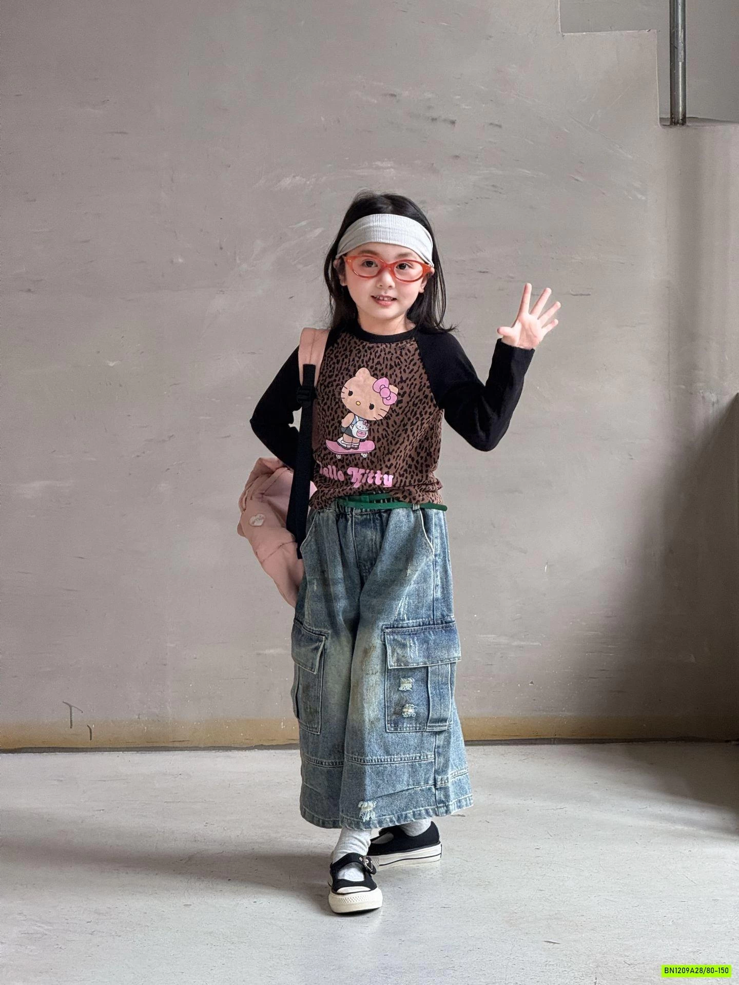 ÁO BEO MIX JEANS ỐNG RỘNG