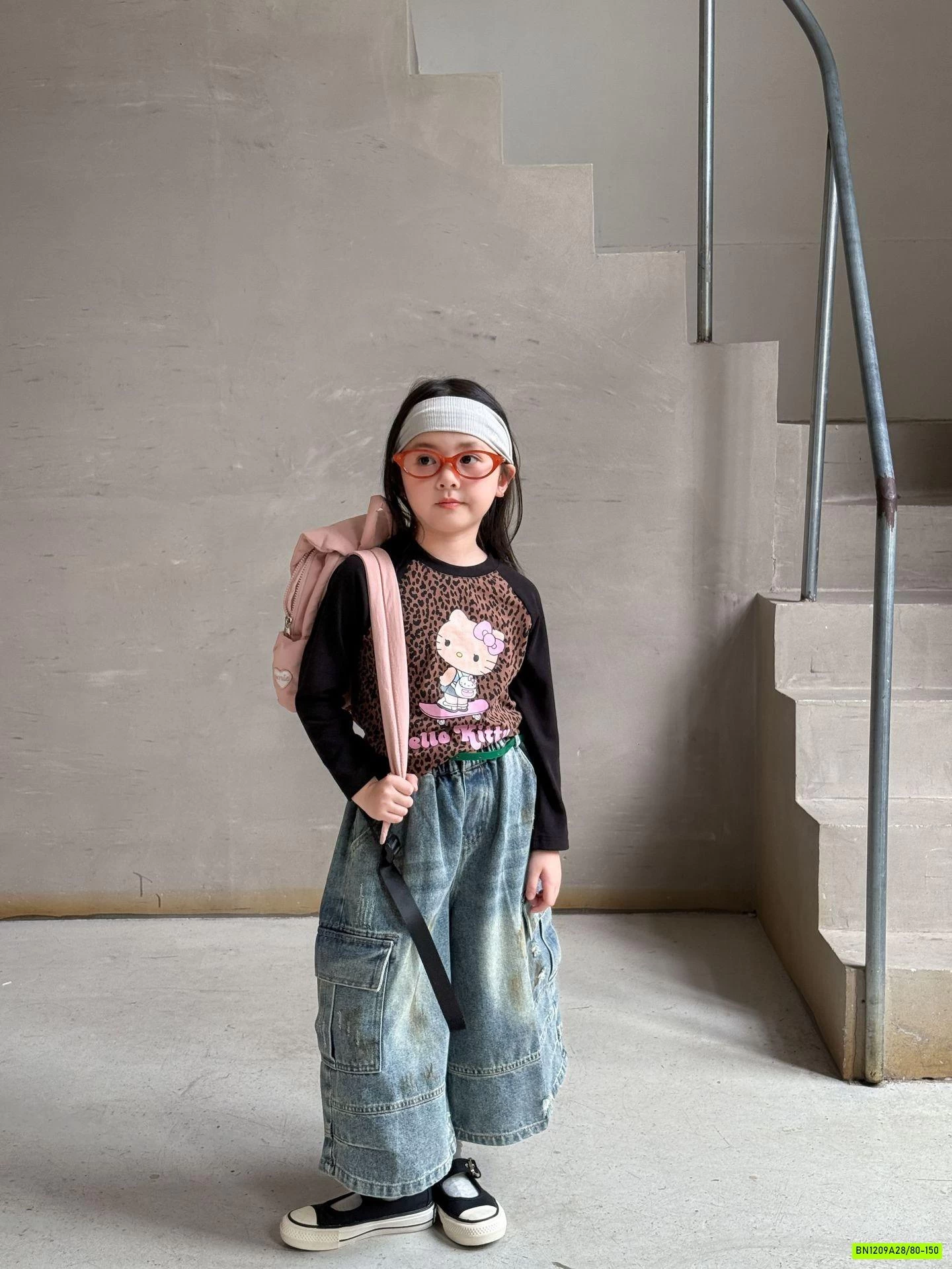 ÁO BEO MIX JEANS ỐNG RỘNG