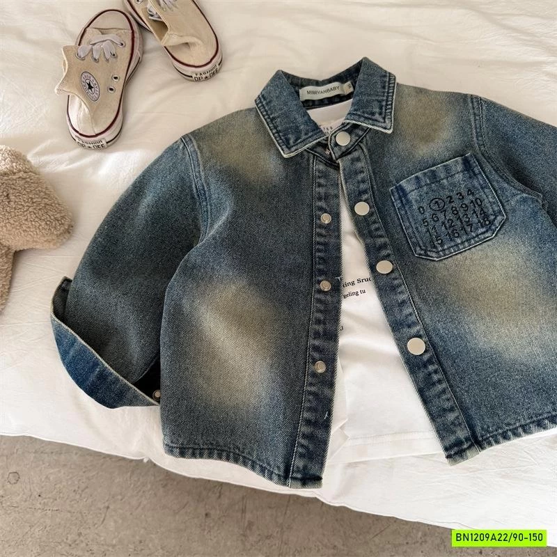 KHOÁC SƠ MI JEANS THÊU SỐ 50817 MMY