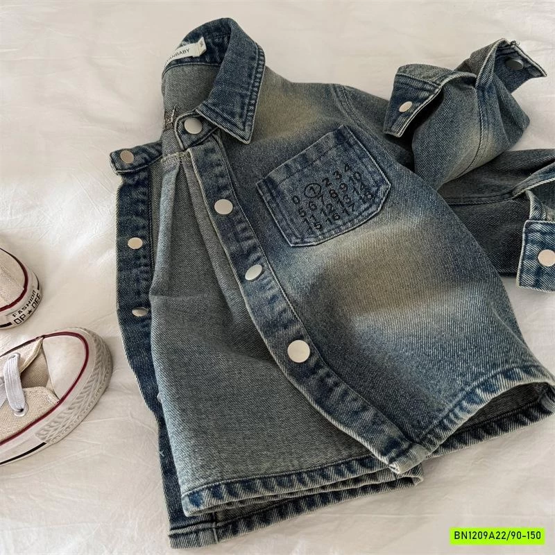 KHOÁC SƠ MI JEANS THÊU SỐ 50817 MMY
