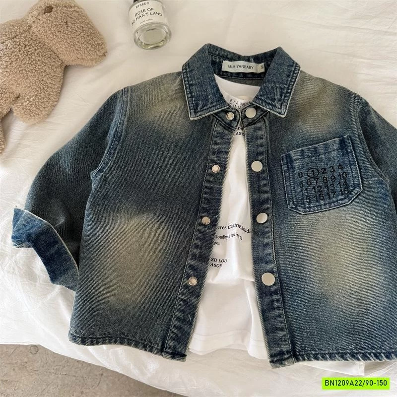 KHOÁC SƠ MI JEANS THÊU SỐ 50817 MMY