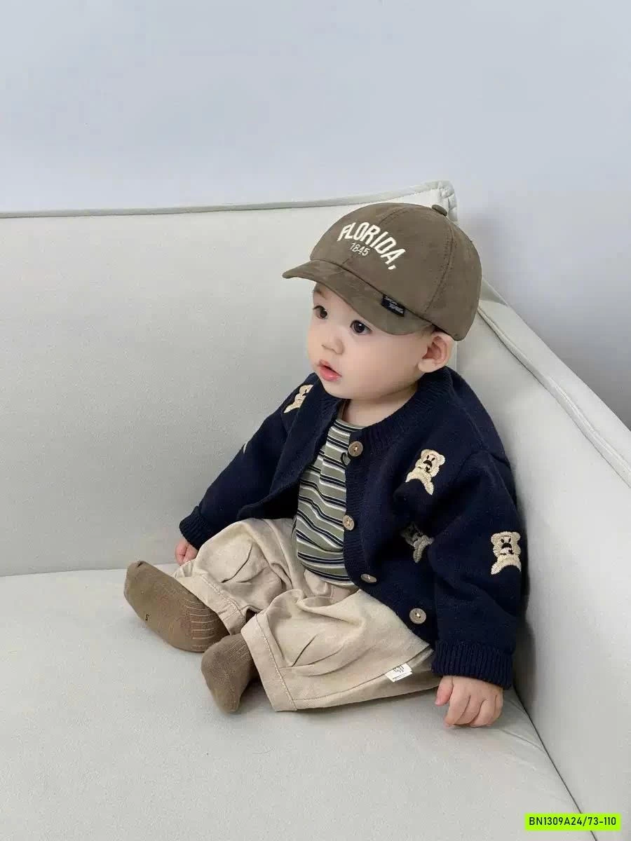 CARDIGAN THÊU GẤU