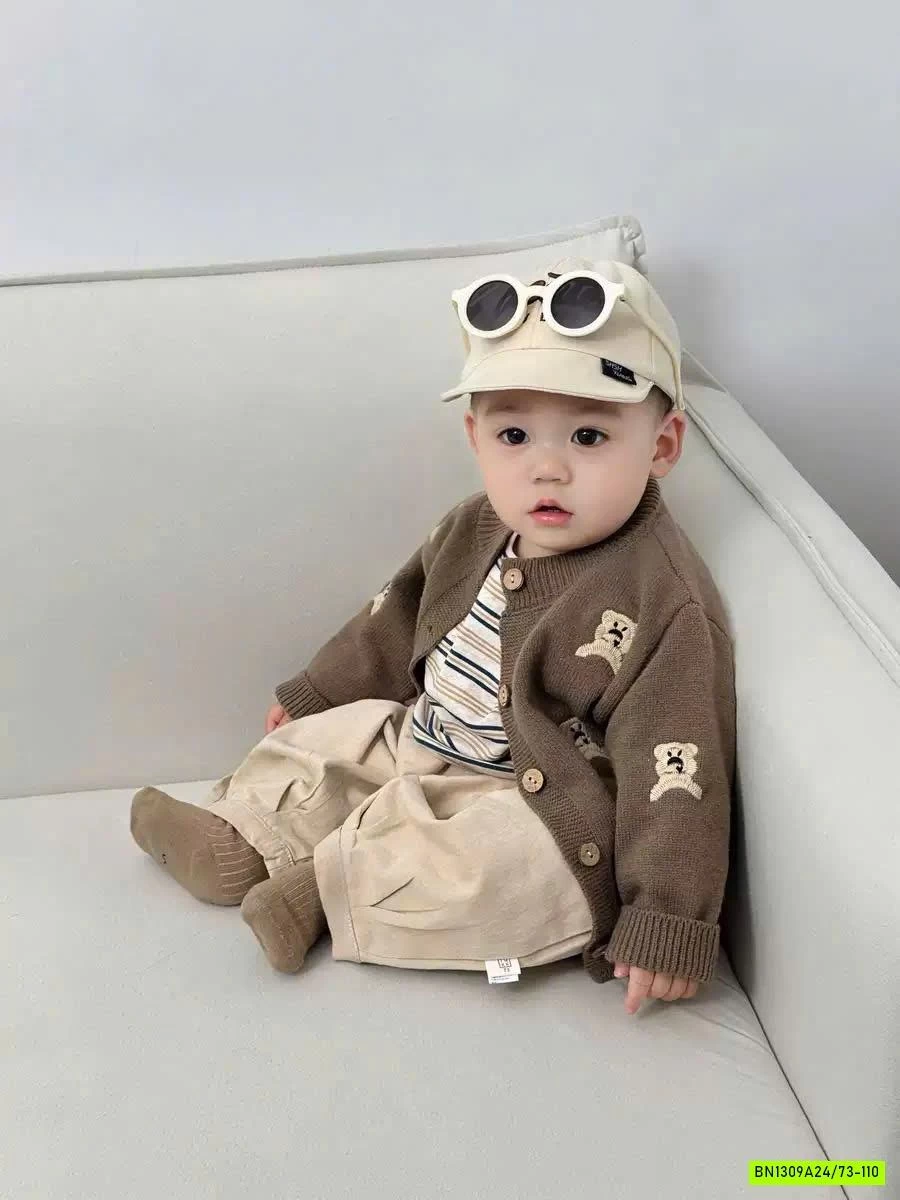 CARDIGAN THÊU GẤU