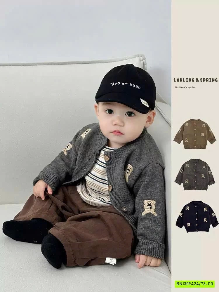 CARDIGAN THÊU GẤU