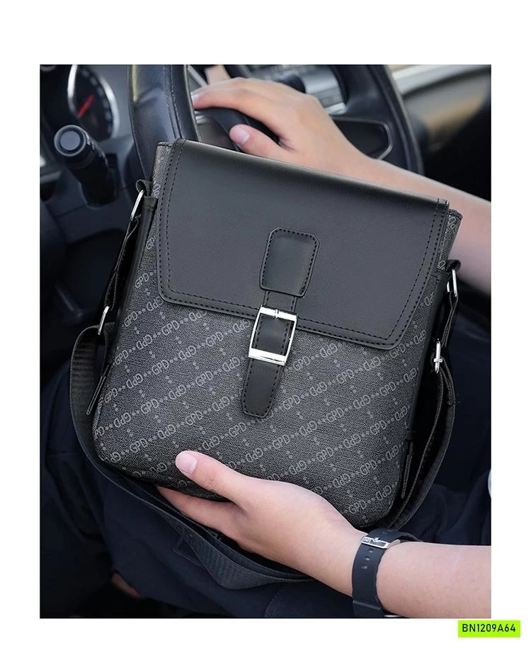 TÚI ĐEO CHÉO NAM TONE ĐEN