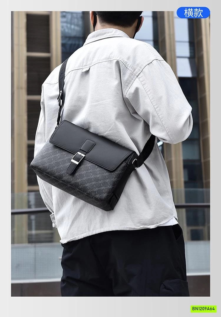 TÚI ĐEO CHÉO NAM TONE ĐEN