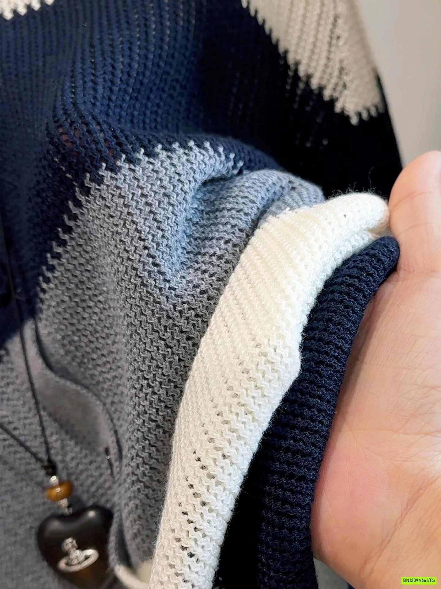 CARDIGAN DỆT KẺ NGANG BẢN TO ANNA