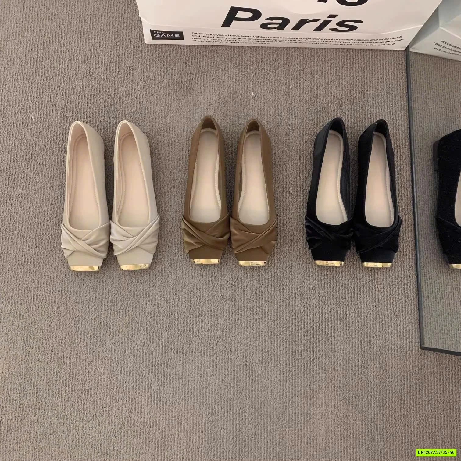 GIÀY BỆT MŨI VUÔNG CHO NỮ