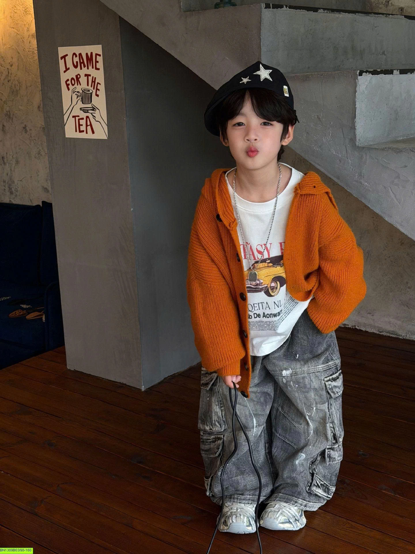 ÁO KHOÁC LEN CAM THỜI TRANG